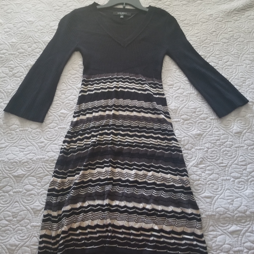 Nine West Black Sweater Dress